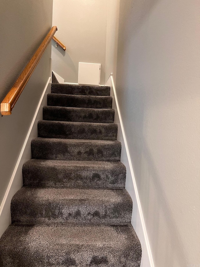 view of stairway