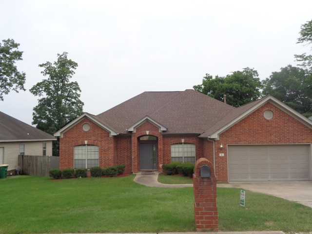 6 Jack Nicklaus Cv, Little Rock, AR 72210 - view of front facade with brick siding, an attached garage, driveway, and a shingled roof
