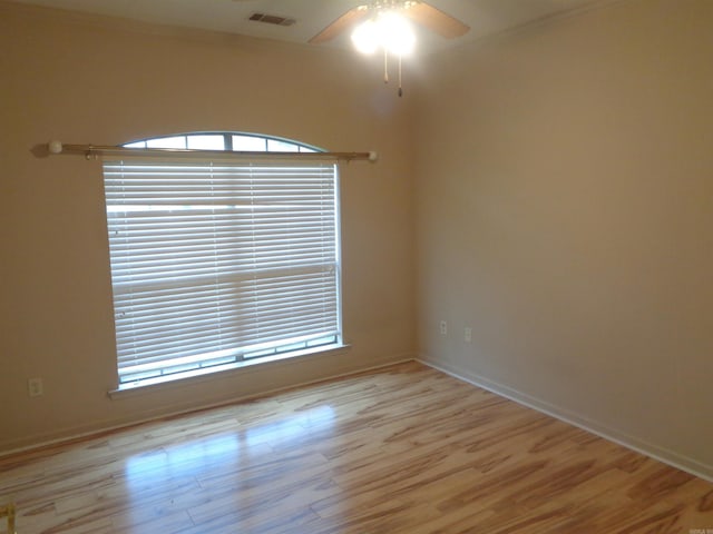 6 Jack Nicklaus Cv, Little Rock, AR 72210 - spare room featuring ceiling fan, light wood-type flooring, and baseboards