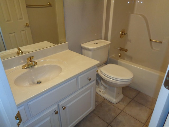 6 Jack Nicklaus Cv, Little Rock, AR 72210 - full bathroom with tile patterned flooring, vanity, toilet, and tub / shower combination