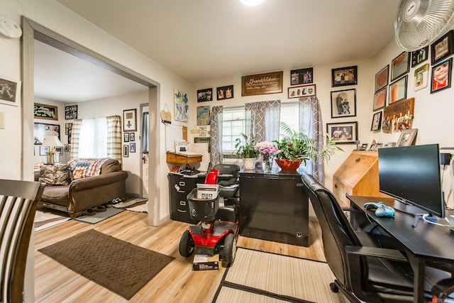 206 S Grant St, Cabot, AR 72023 - home office with healthy amount of natural light and wood finished floors