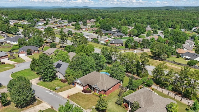 113 Shady Dr, Maumelle, AR 72113 - aerial perspective of suburban area featuring a forest