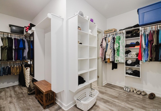 92 Hudson Dr, Sheridan, AR 72150 - spacious closet featuring wood finished floors