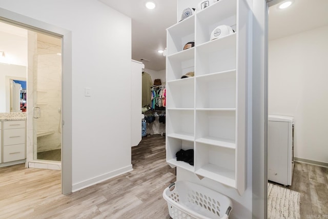92 Hudson Dr, Sheridan, AR 72150 - spacious closet featuring light wood-style floors