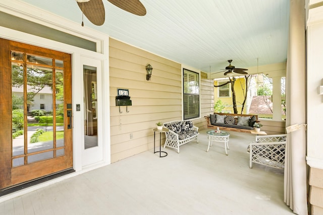 121 N Woodrow St, Little Rock, AR 72205 - porch featuring ceiling fan