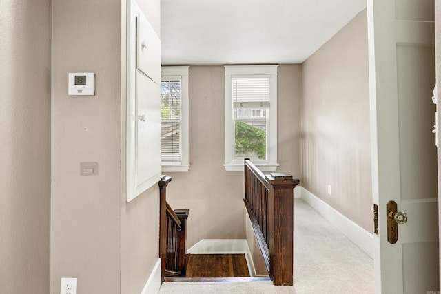 121 N Woodrow St, Little Rock, AR 72205 - staircase featuring baseboards and carpet floors