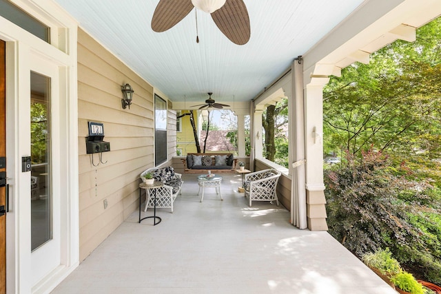 121 N Woodrow St, Little Rock, AR 72205 - porch with a ceiling fan