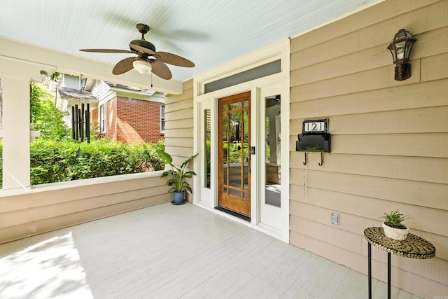 121 N Woodrow St, Little Rock, AR 72205 - view of exterior entry featuring ceiling fan