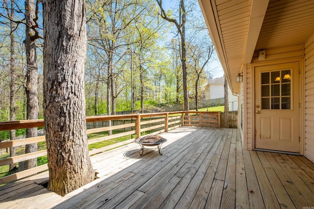 1505 Cherry Brook Dr, Little Rock, AR 72211 - deck with an outdoor fire pit