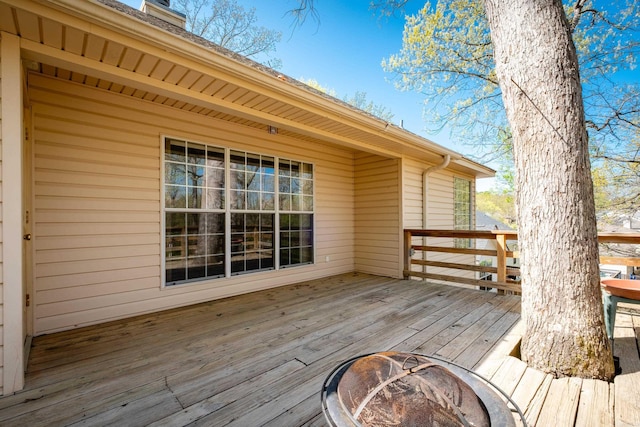 1505 Cherry Brook Dr, Little Rock, AR 72211 - deck with a fire pit