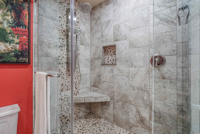 77 Stoneledge Dr, Maumelle, AR 72113 - full bathroom with toilet and a stall shower