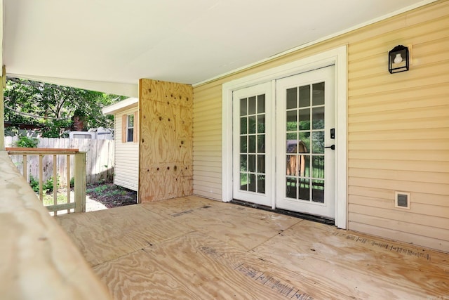 13512 Peters Rd, Cabot, AR 72023 - doorway to property with french doors and a patio area