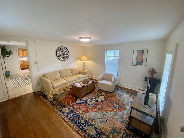 816 N Polk, Little Rock, AR 72205 - living room with wood finished floors and baseboards