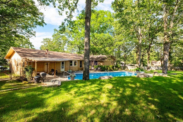 1312 Winnebago Dr, North Little Rock, AR 72116 - rear view of house featuring a deck