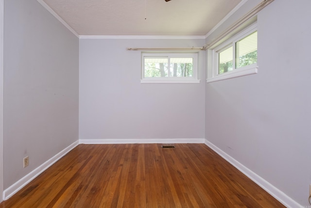 25 Barbara Cir, Little Rock, AR 72204 - empty room with ornamental molding, baseboards, and wood finished floors