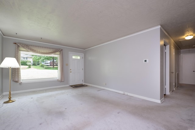 25 Barbara Cir, Little Rock, AR 72204 - foyer featuring ornamental molding, baseboards, and light colored carpet