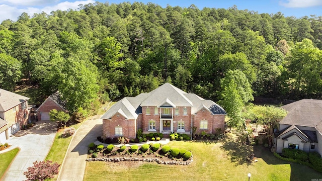 4 Bellegarde Dr, Little Rock, AR 72223 - view from above of property with a heavily wooded area