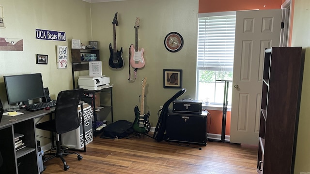 131 Sunny Gap, Conway, AR 72032 - home office featuring wood finished floors