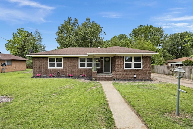 view of front of home with brick siding