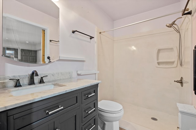 205 Michele St, Hot Springs, AR 71913 - full bathroom featuring toilet, a shower stall, and vanity