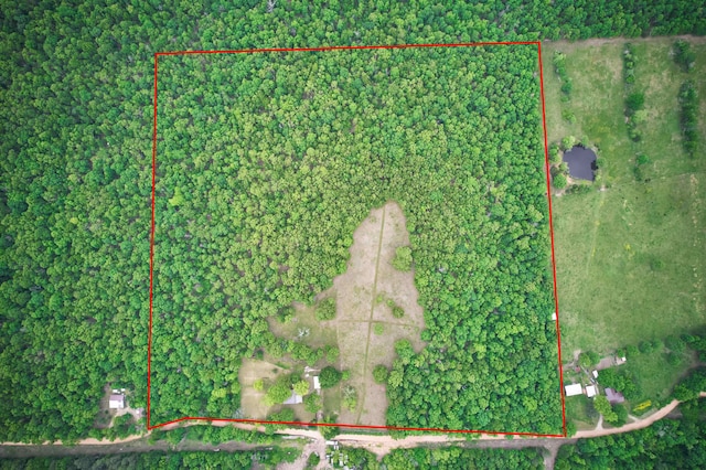 149 Firetower, Hardy, AR 72542 - aerial view of property and surrounding area featuring property parcel outlined