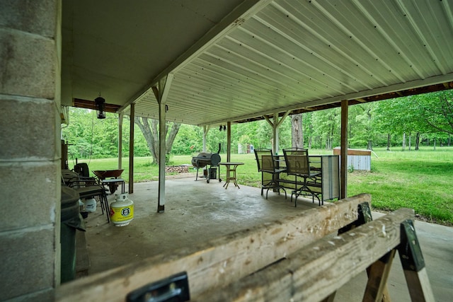 149 Firetower, Hardy, AR 72542 - view of patio featuring area for grilling