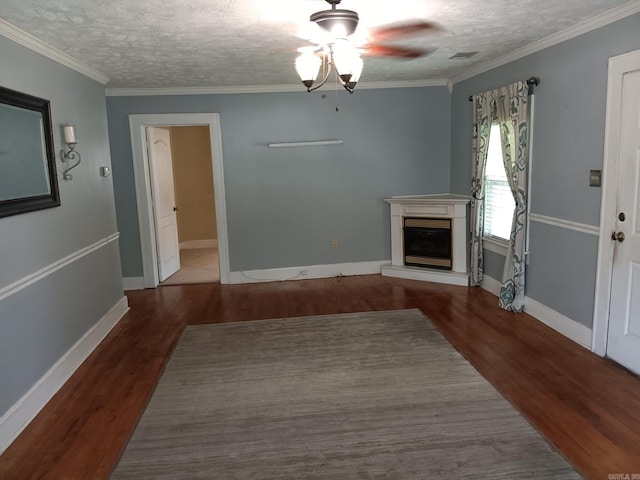 1000 Gum Springs Rd, Searcy, AR 72143 - unfurnished living room featuring wood finished floors, ceiling fan, a fireplace with raised hearth, and baseboards