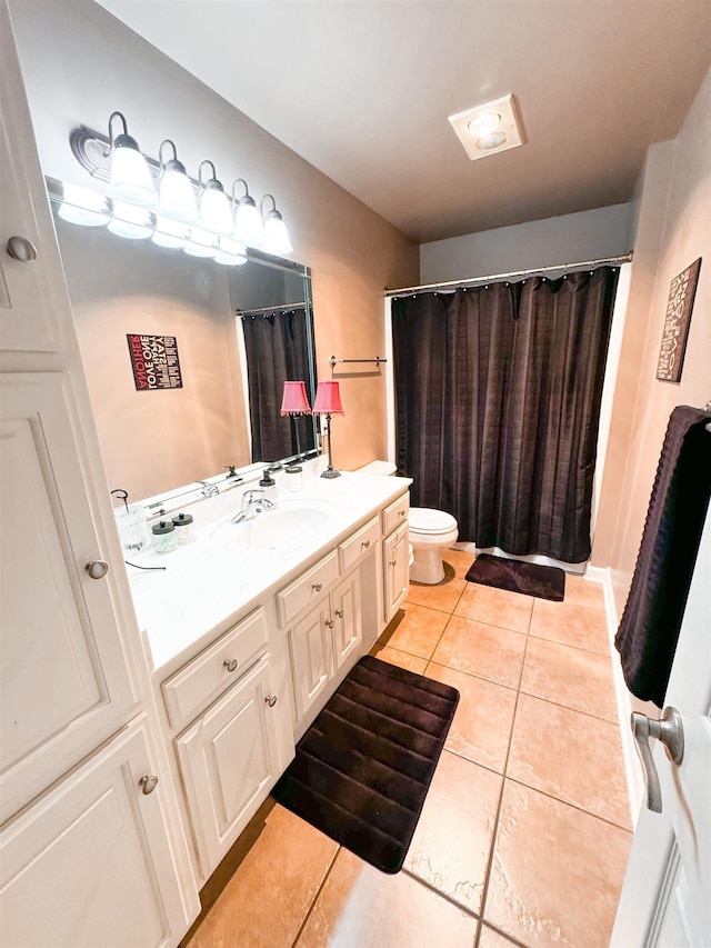 6 Palmer Ct, Searcy, AR 72143 - bathroom with tile patterned flooring, vanity, and toilet