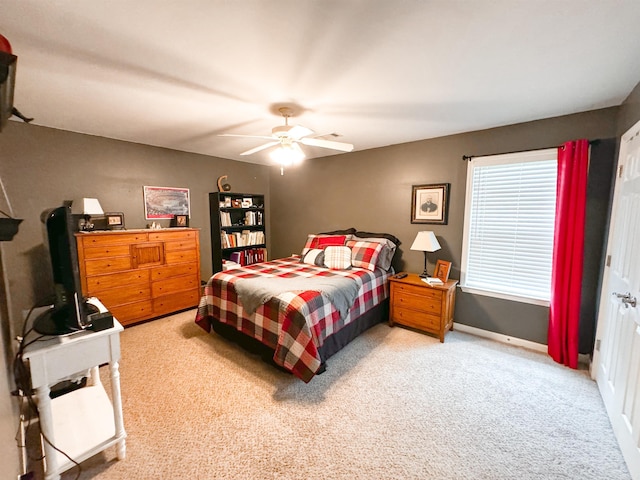 6 Palmer Ct, Searcy, AR 72143 - carpeted bedroom featuring ceiling fan and baseboards