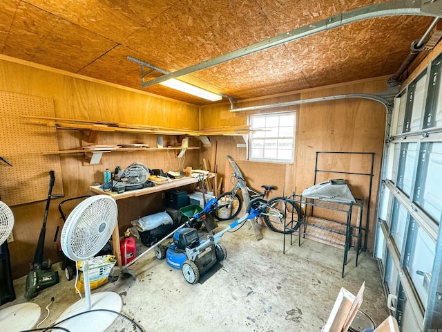 6 Palmer Ct, Searcy, AR 72143 - garage featuring wood walls