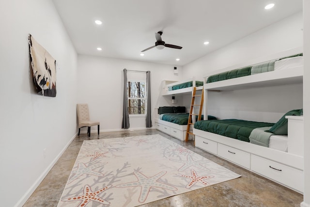 9 Lakeview Ter, Mount Ida, AR 71957 - bedroom featuring recessed lighting, baseboards, and a ceiling fan