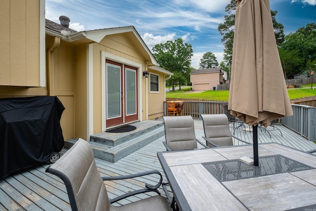 1520 Calgary Cv, Little Rock, AR 72211 - deck featuring outdoor dining space