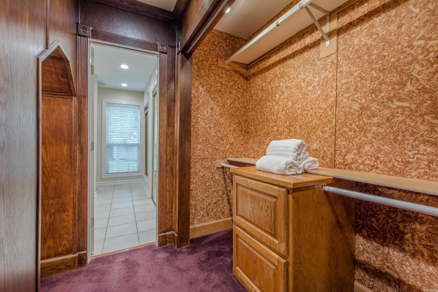 6220 Hopi Dr, North Little Rock, AR 72116 - walk in closet featuring dark carpet