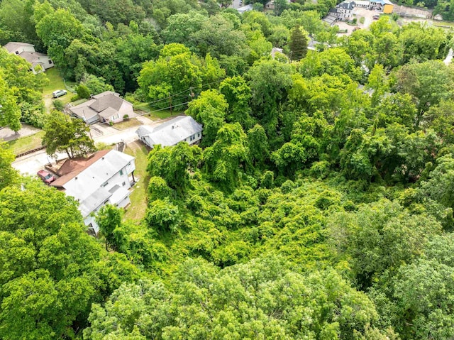 169 Crest St, Hot Springs, AR 71901 - aerial view of residential area featuring a heavily wooded area