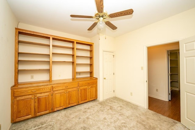 4 Hunter Ct, Little Rock, AR 72211 - empty room with a ceiling fan, baseboards, and light colored carpet