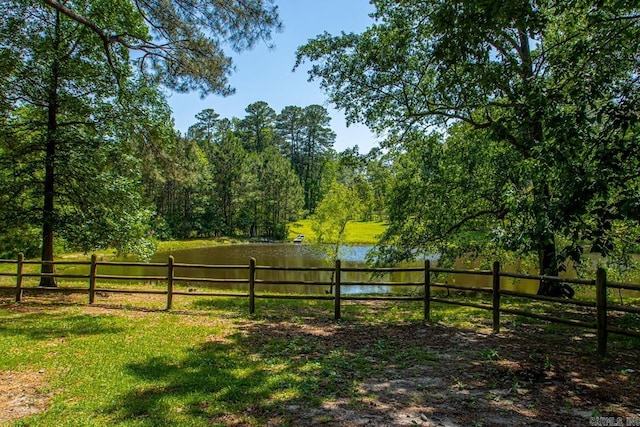 9425 Hogue Rd, Mabelvale, AR 72103 - view of yard with a water view