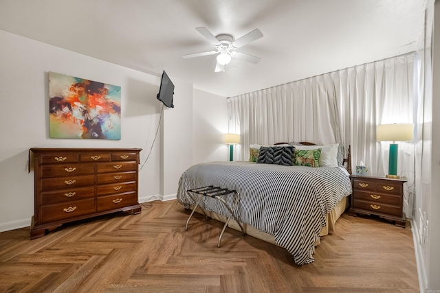 740 Weston Rd Unit 512-C, Hot Springs, AR 71913 - bedroom featuring baseboards and a ceiling fan