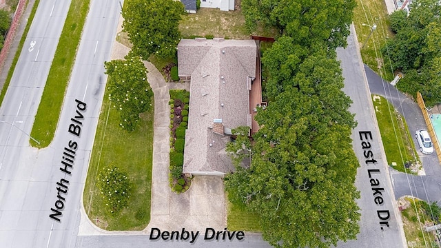 4105 N Hills, North Little Rock, AR 72116 - aerial view of property and surrounding area
