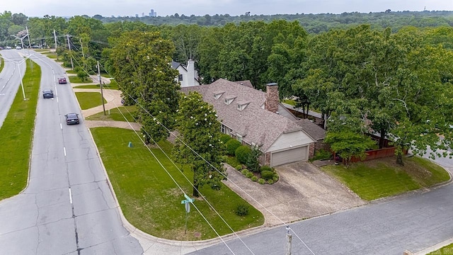 4105 N Hills, North Little Rock, AR 72116 - bird's eye view of a heavily wooded area