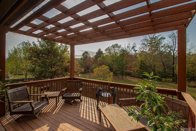 9021 Naples Cv, Benton, AR 72019 - deck with a pergola