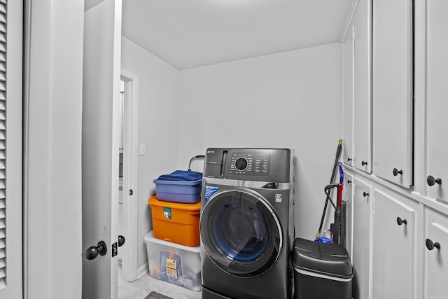 4812 Randolph Rd, North Little Rock, AR 72116 - laundry area featuring washer / dryer and cabinet space
