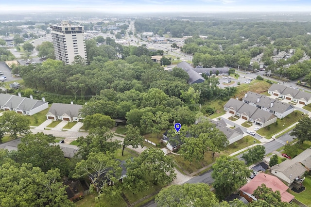 4812 Randolph Rd, North Little Rock, AR 72116 - aerial view of property and surrounding area with nearby suburban area