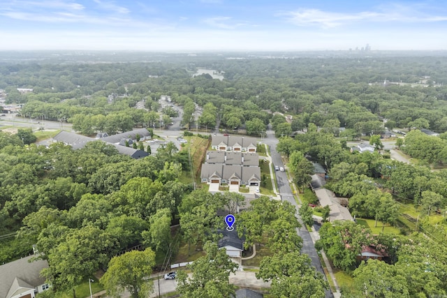 4812 Randolph Rd, North Little Rock, AR 72116 - aerial view of a heavily wooded area