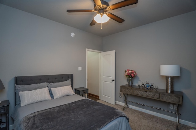 766 Mango Loop, Austin, AR 72007 - carpeted bedroom featuring baseboards and a ceiling fan