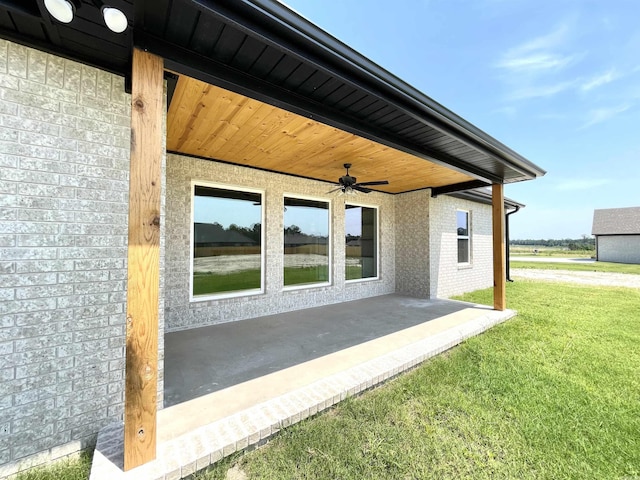2033 Kaysen Ln, Hensley, AR 72065 - view of patio with ceiling fan