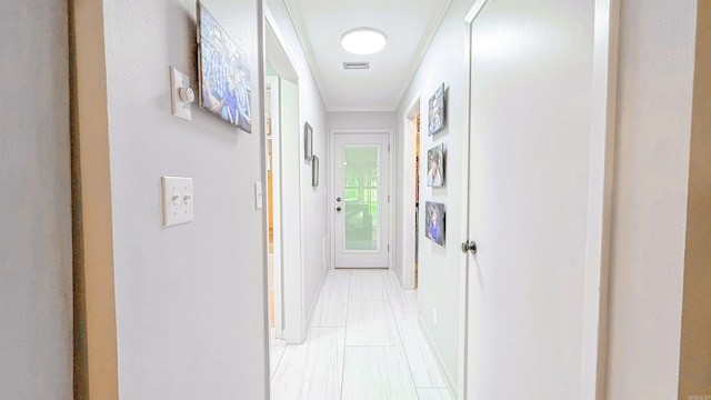 38 Wolfe, Mcgehee, AR 71654 - corridor featuring light tile patterned floors and baseboards