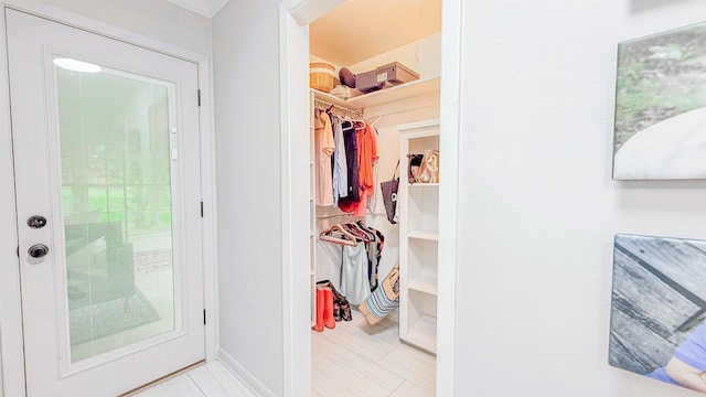 38 Wolfe, Mcgehee, AR 71654 - doorway to outside with baseboards