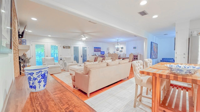 38 Wolfe, Mcgehee, AR 71654 - living room with a ceiling fan and recessed lighting