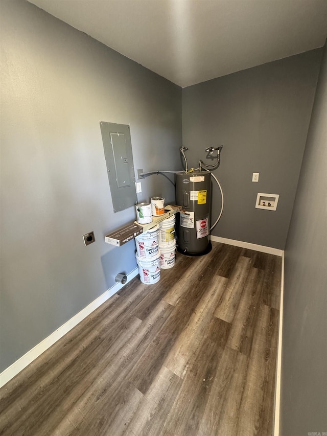 2314 Woodland Bluff Dr, Heber Springs, AR 72543 - utility room with water heater and electric panel