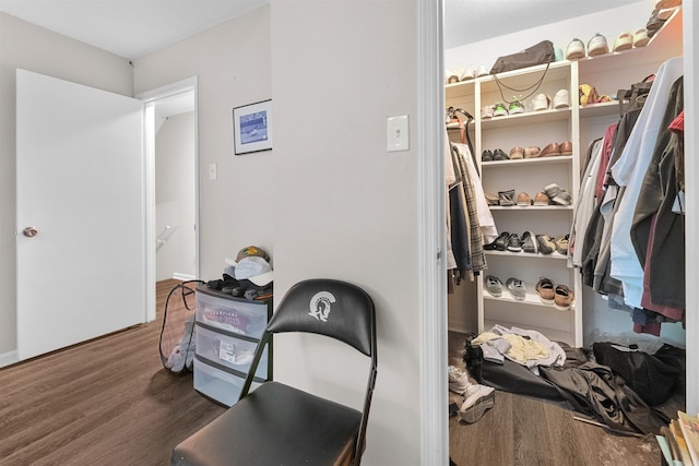 11801 Pleasant Frst, Little Rock, AR 72212 - walk in closet featuring wood finished floors